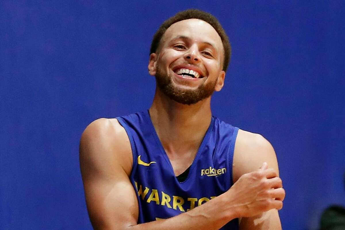 Golden State Warriors' Stephen Curry during training camp at Chase Center in San Francisco, Calif., on Tuesday, October 1, 2019.