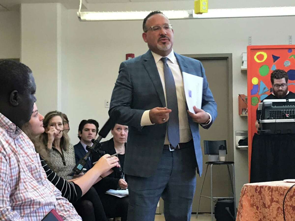 Connecticut Commissioner of Education Miguel Cardona on Oct. 18, 2019.