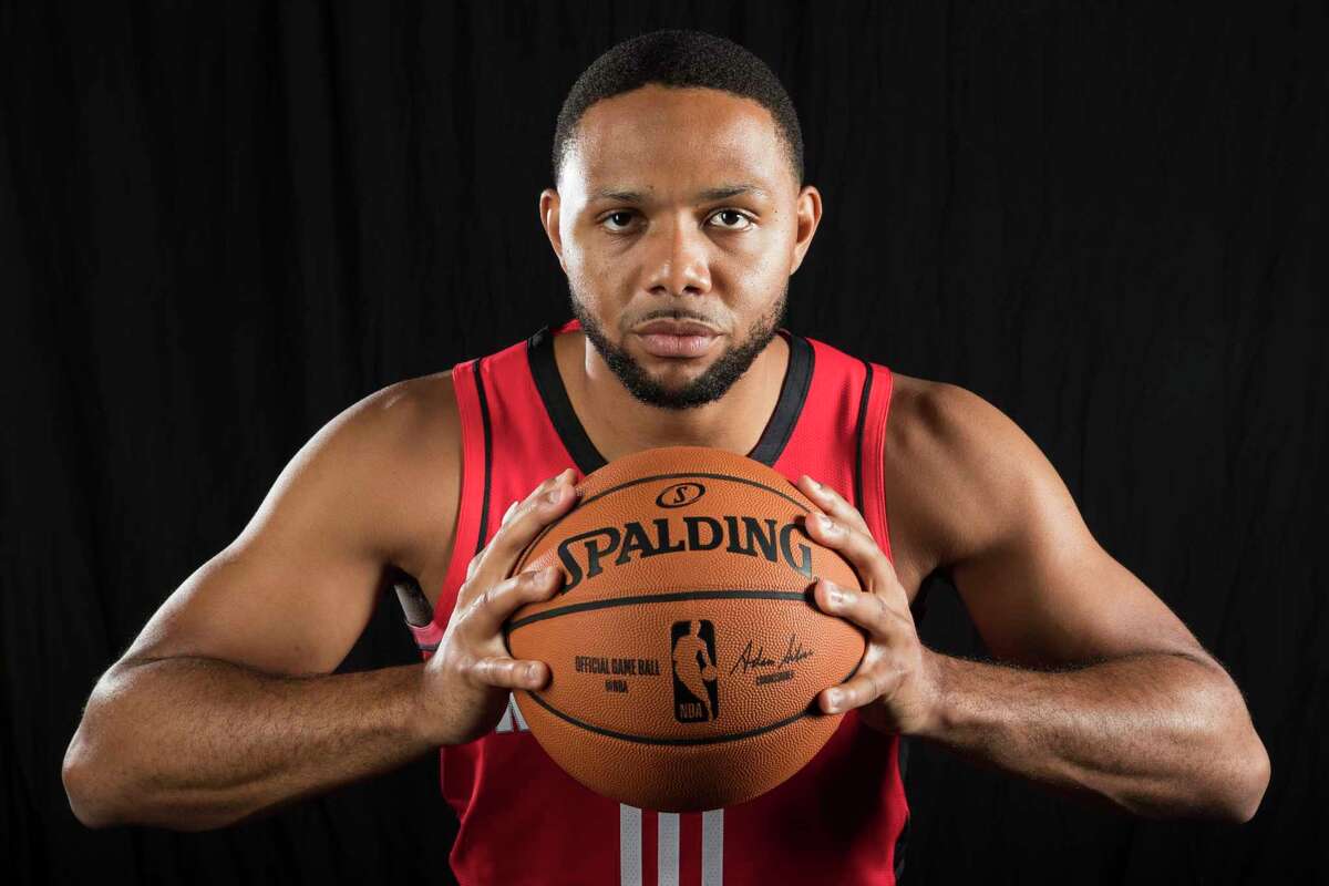 PHOTOS: Rockets in preseason  Houston Rockets guard Eric Gordon poses for a photo during Rockets Media Day on Friday, Sept. 27, 2019, in Houston.  >>>See more photos from the Rockets' preseason finale ... 