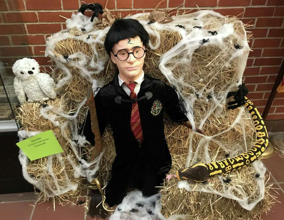 Cromwell will hold It’s second annual scarecrow contest, the brainchild of Senior Center Director Amy Saada. Harry Potter was created by Lisa Olson, Human Services Department.