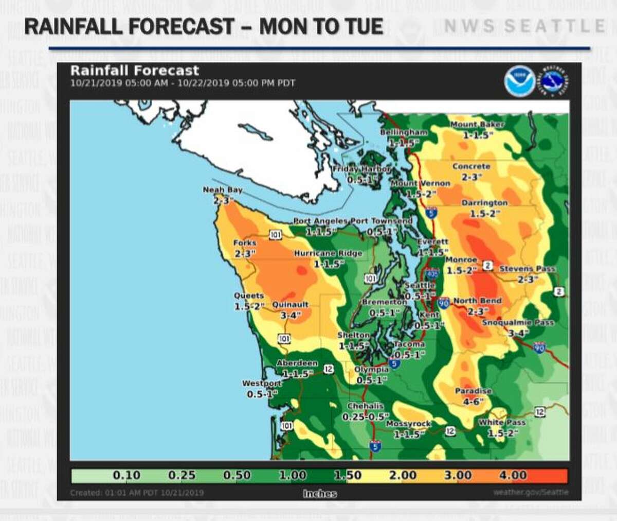 Heavy rain in Seattle but when will it dry up?