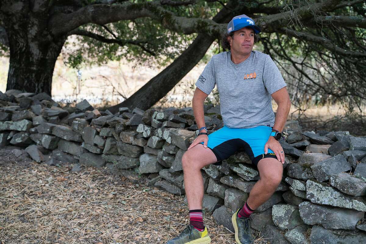 Skip Brand, owner of Healdsburg Running Company, poses for a photo after a trail run at Annadel State Park in Santa Rosa, Calif. on Saturday, Oct. 19, 2019.
