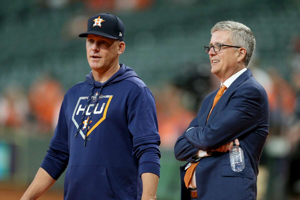 PHOTOS: How this Astros powerhouse was built Astros manager A.J. Hinch (left) and general manager Jeff Luhnow have a powerful club on their hands, currently on their second trip to the World Series in three seasons. Browse through the photos above to see how this roster was constructed piece-by-piece ...