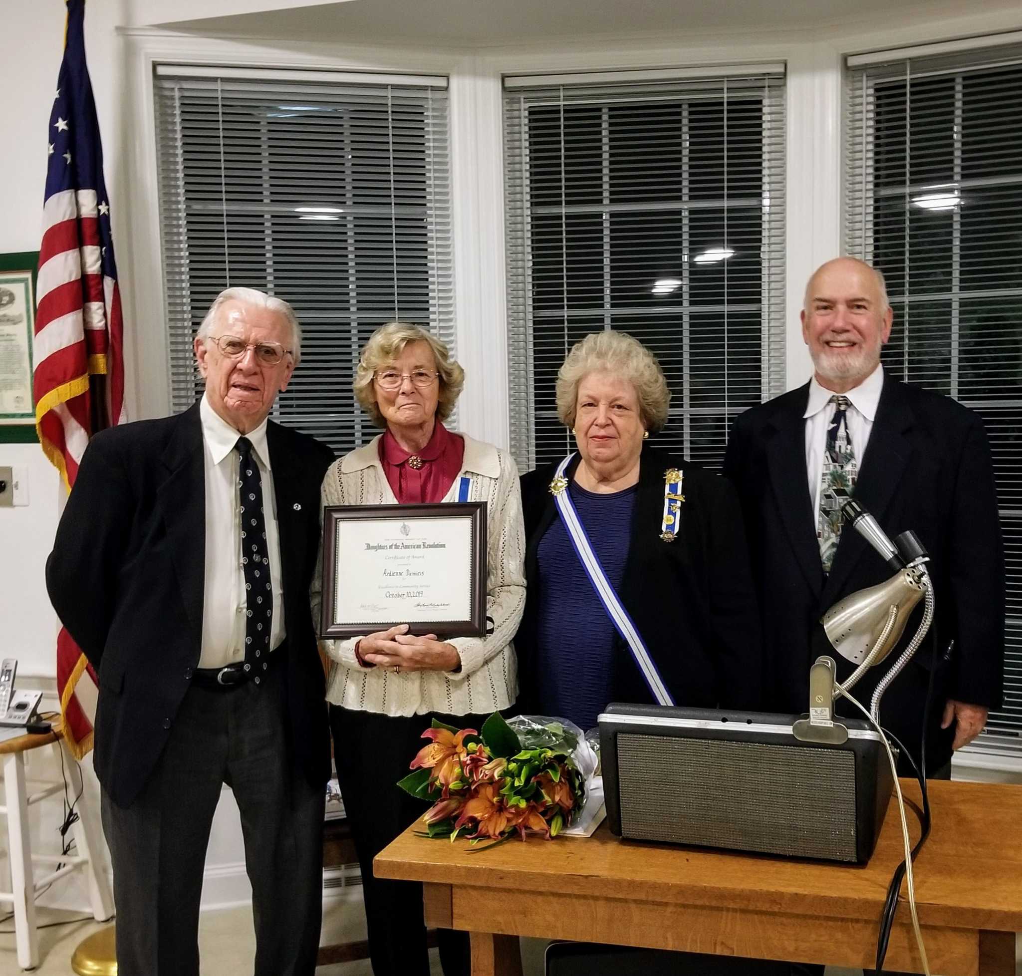 D’Amicis receives DAR Community Service Award