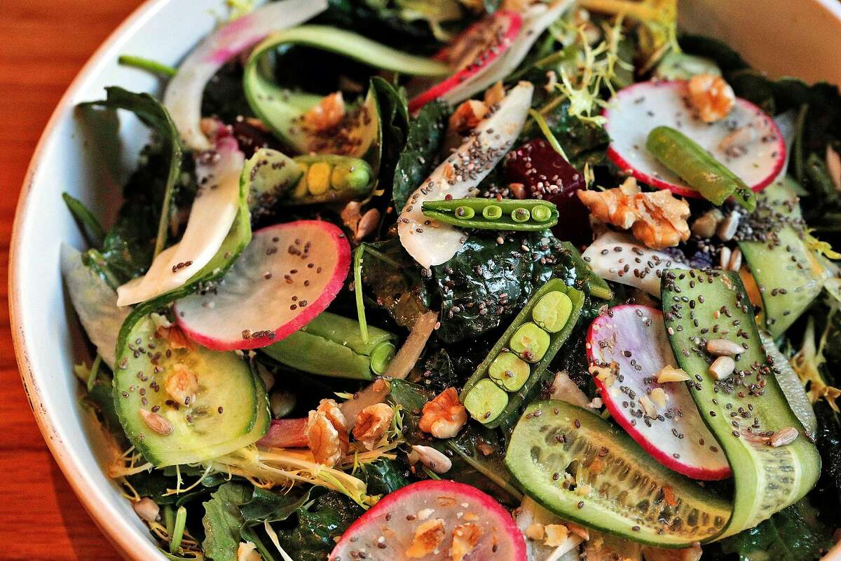 The Reset Salad at Wildseed in San Francisco. The plant-based restaurant is opening at Palo Alto’s Town & Country Village.