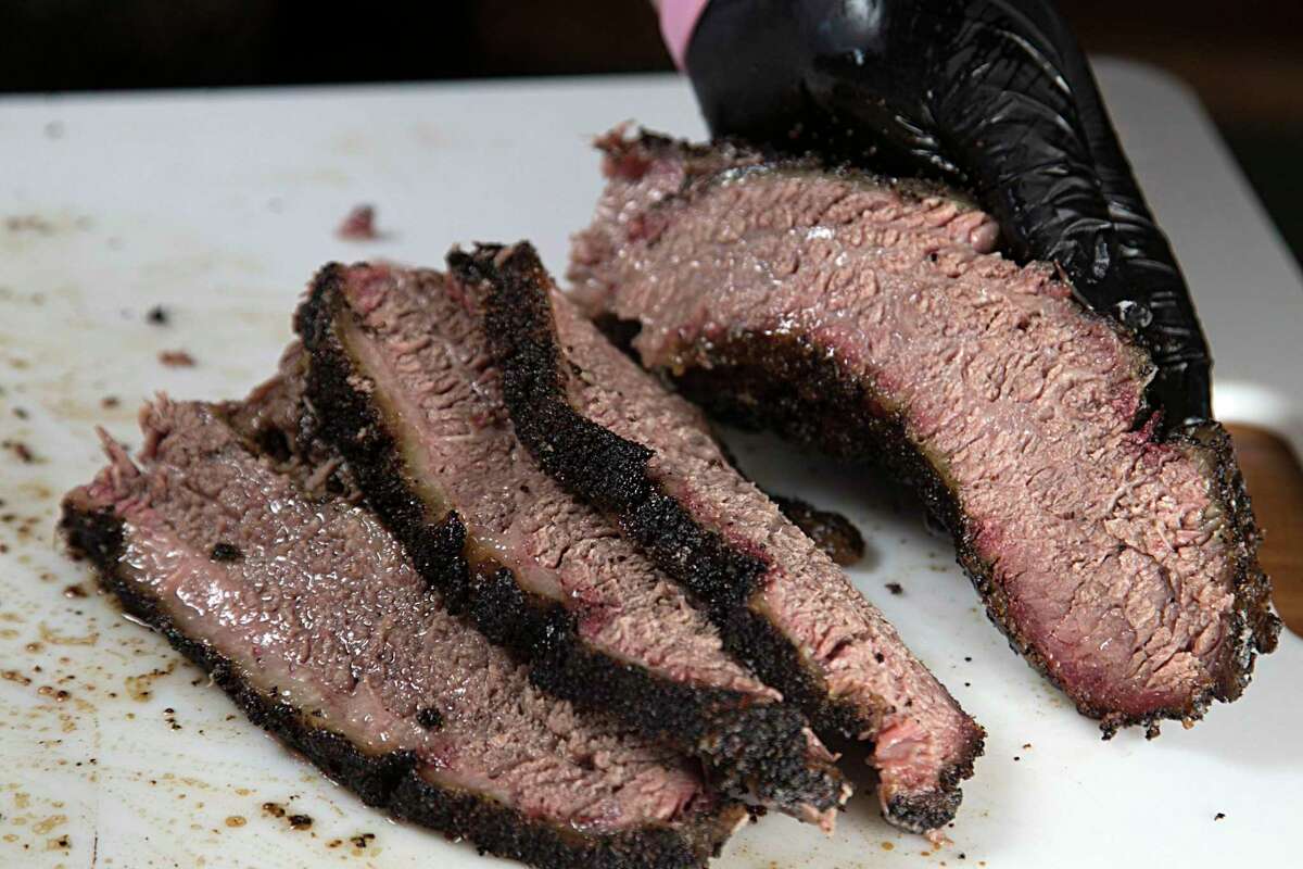 Prime brisket at Pinkerton's Barbecue
