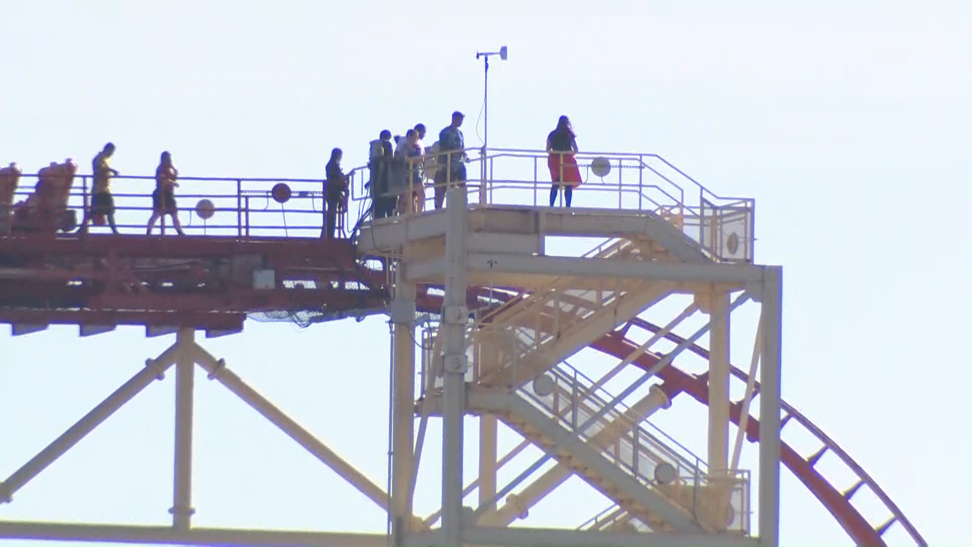 WATCH Riders rescued after Universal Studios roller coaster gets stuck