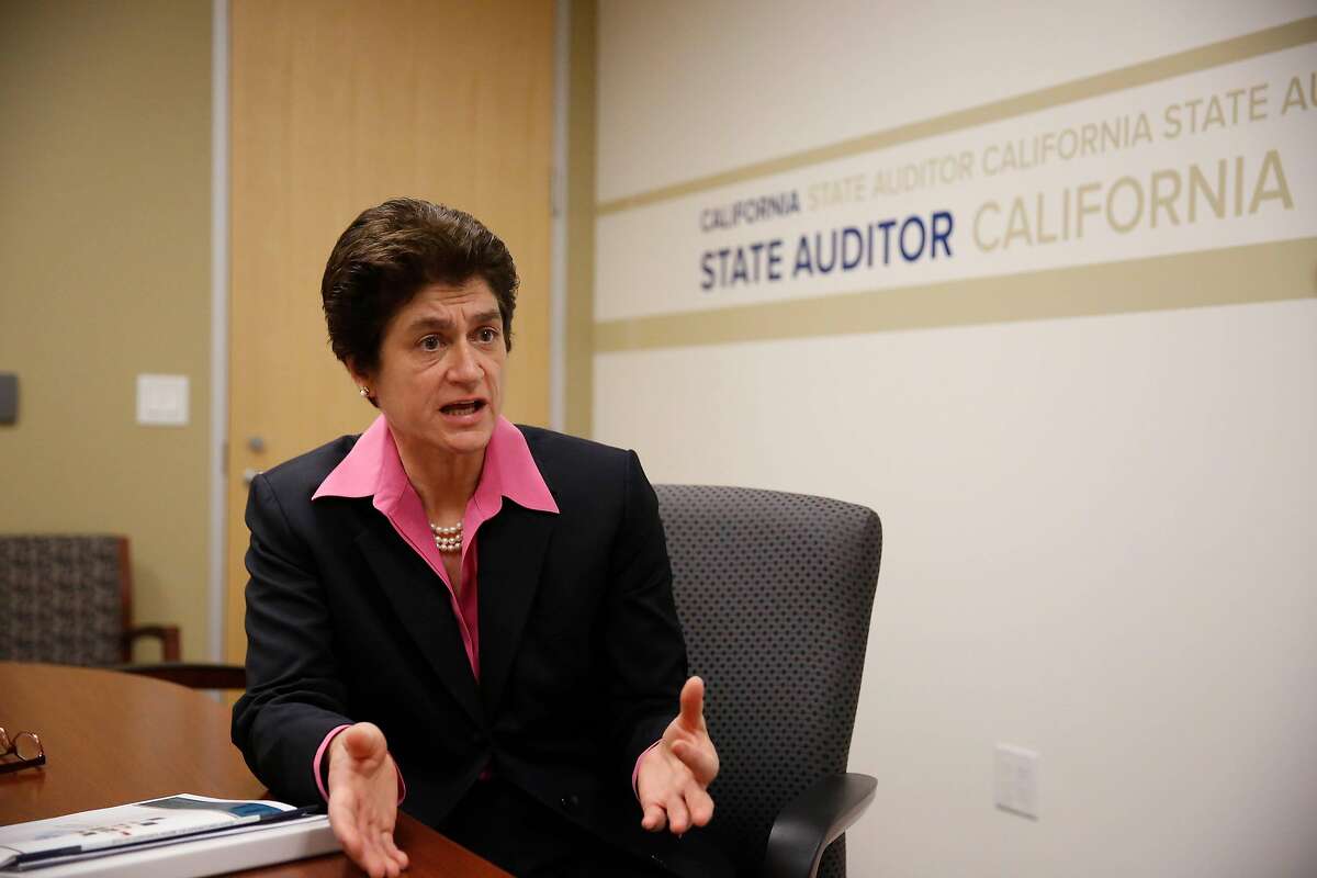 California State Auditor Elaine Howle answers questions during an interview in a conference room on Tuesday, November 28, 2017 in Sacramento, Calif.