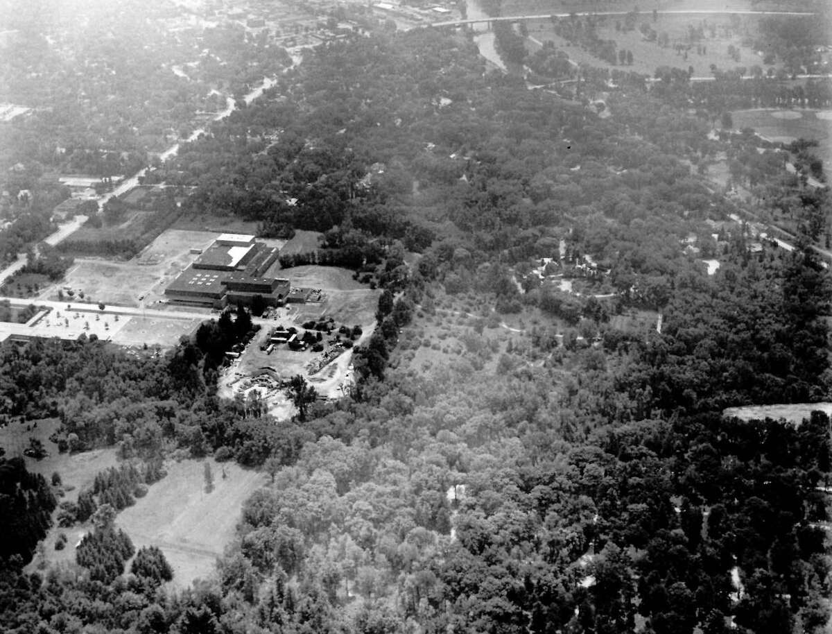 Aerial Midland Center for the Arts, circa 1971