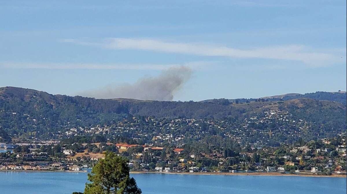 A wildfire broke out in Marin County near Stinson Beach on Thursday, Oct. 24, 2019.