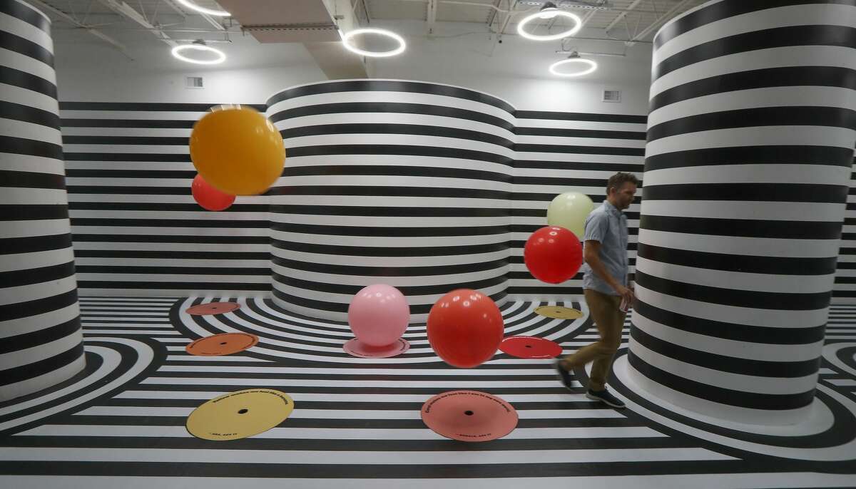 Here's a sneak peek inside the Instafamous popup art exhibit, the