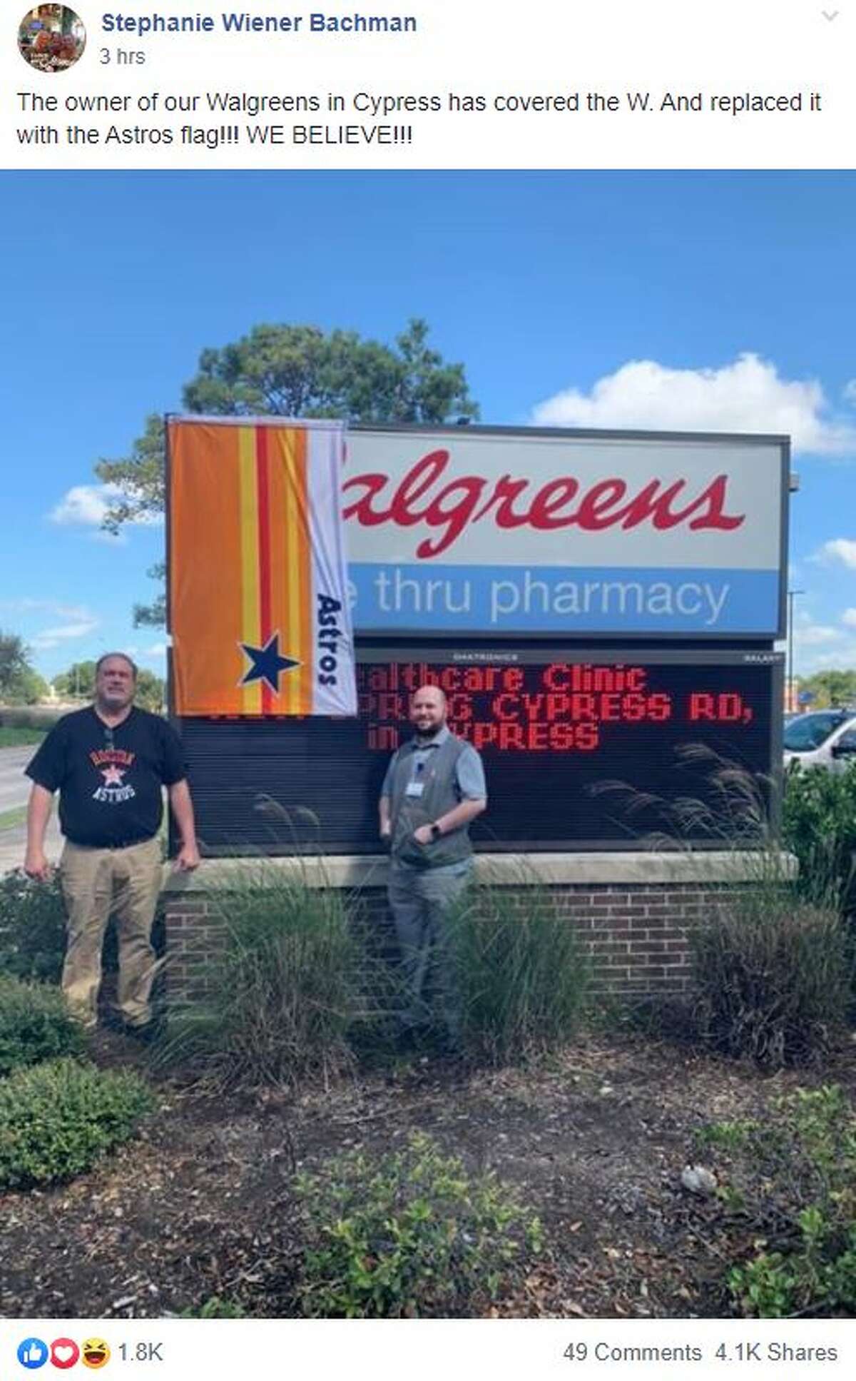 walgreens and washington nationals