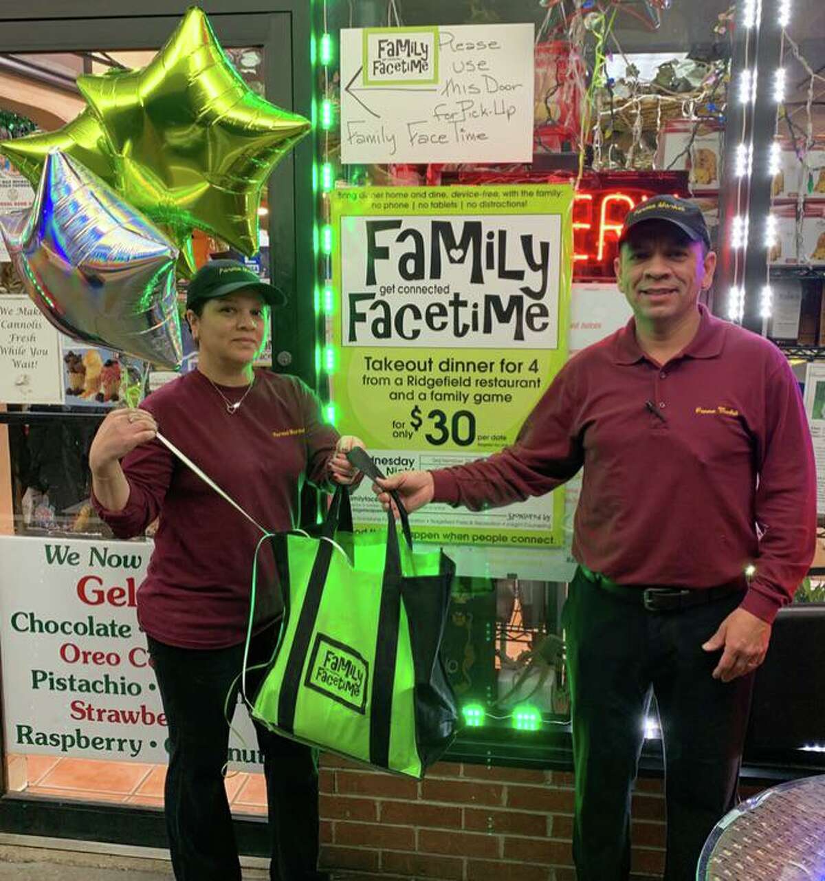Parma Deli fed 85 Ridgefield families earlier this week as part of Ridgefield’s Family Facetime program.