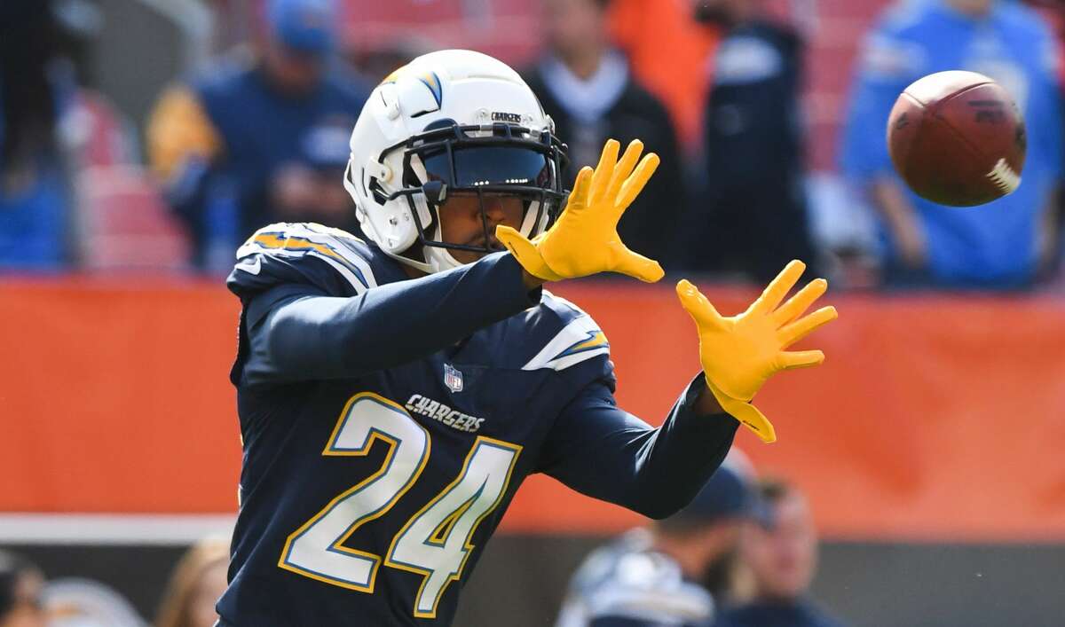 PHOTOS: John McClain's 2019 Week 8 predictions  CLEVELAND, OH - OCTOBER 14, 2018: Cornerback Trevor Williams #24 of the Los Angeles Chargers warms up prior to a game against the Cleveland Browns on October 14, 2018 at FirstEnergy Stadium in Cleveland, Ohio. Los Angeles won 38-14. (Photo by: 2018 Nick Cammett/Diamond Images/Getty Images) >>>See The General's picks for this week's matchups ... 