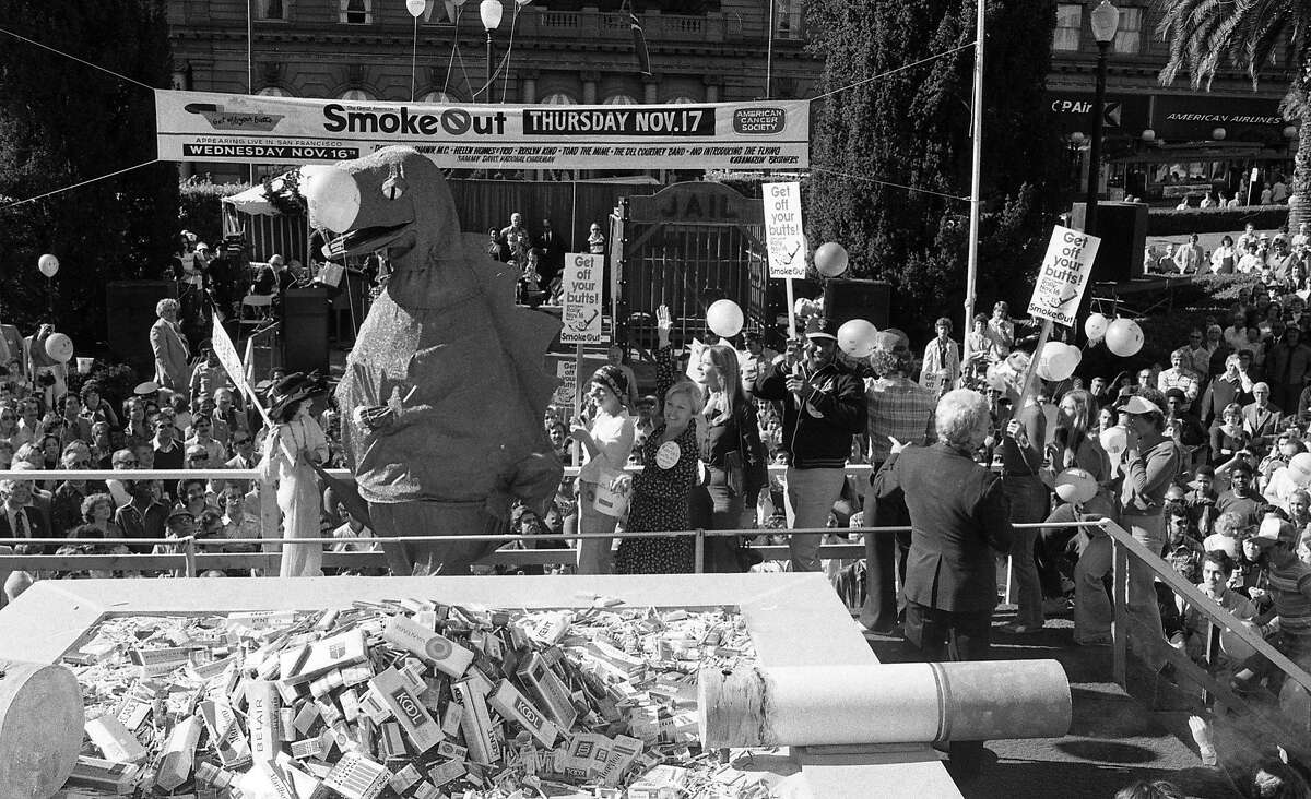 The Great American Smoke Out, held at Union Square, organized by the American Cancer Society, November 16, 1977