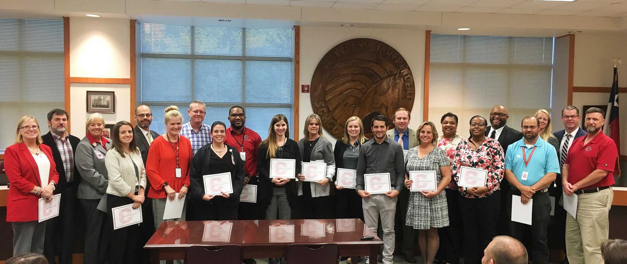 Cleveland ISD recognizes principals, APs