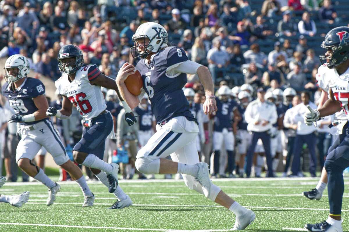 Yale quarterback Kurt Rawlings was named one of two finalists for the Ivy League Offensive Player of the Year on Tuesday.