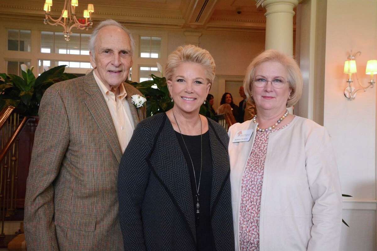 SilverSource Board Chair Jerome Berkman with Joan Lunden and SilverSource Executive Director Kathleen Bordelon at the SilverSource Inspiring Lives Luncheon.