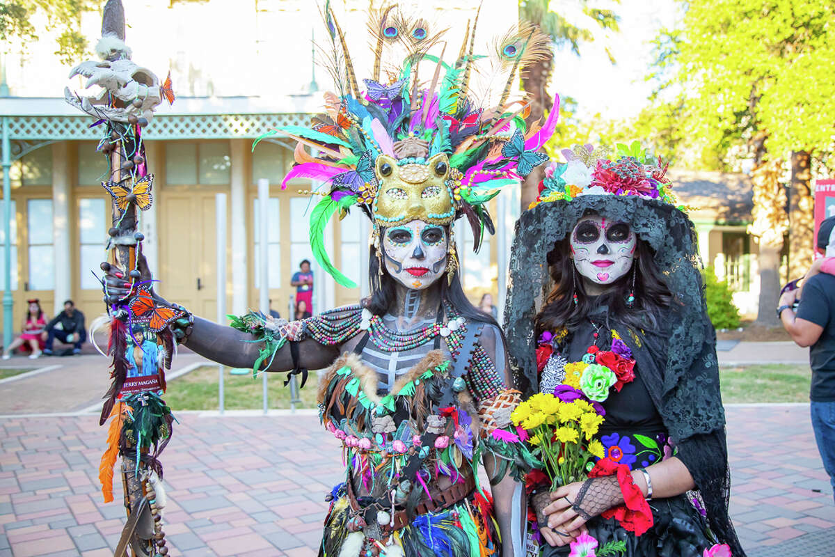 San Antonians celebrate Day of the Dead at the 7th Annual Día de los Muertos event located downtown at the Hemisfair on Saturday October 26, 2019.