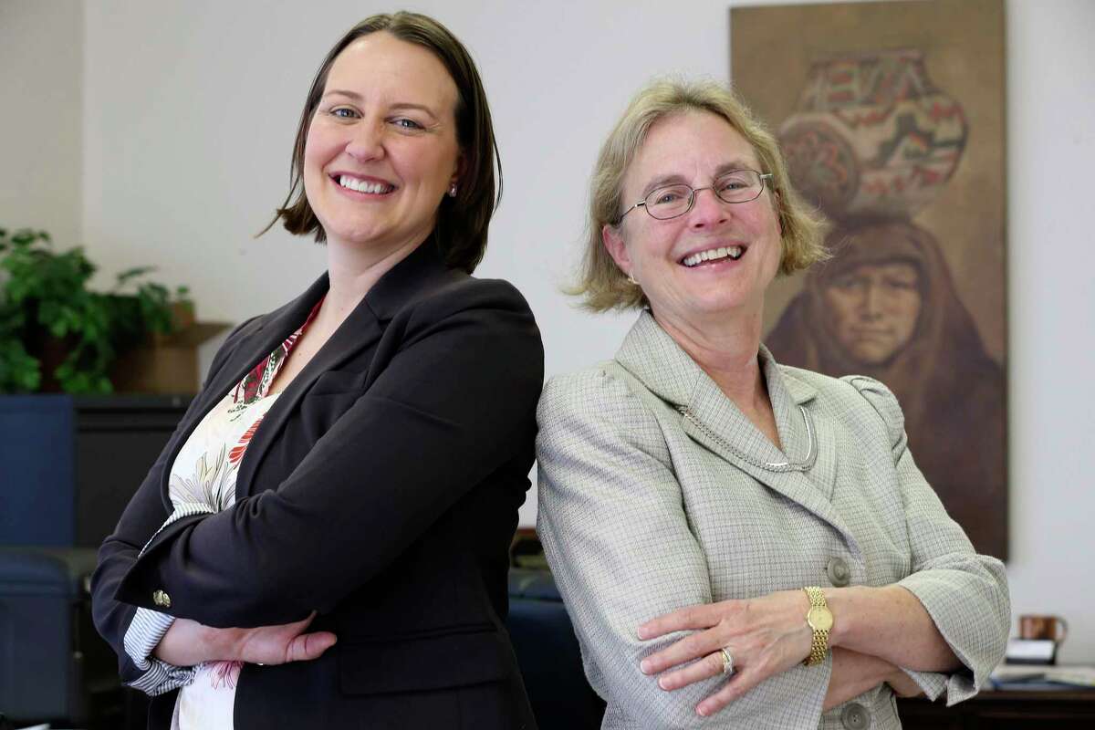 Rebecca McMahon, left, is the new president of Rochal Industries. She’s with company co-founder Ann Beal Salamone.