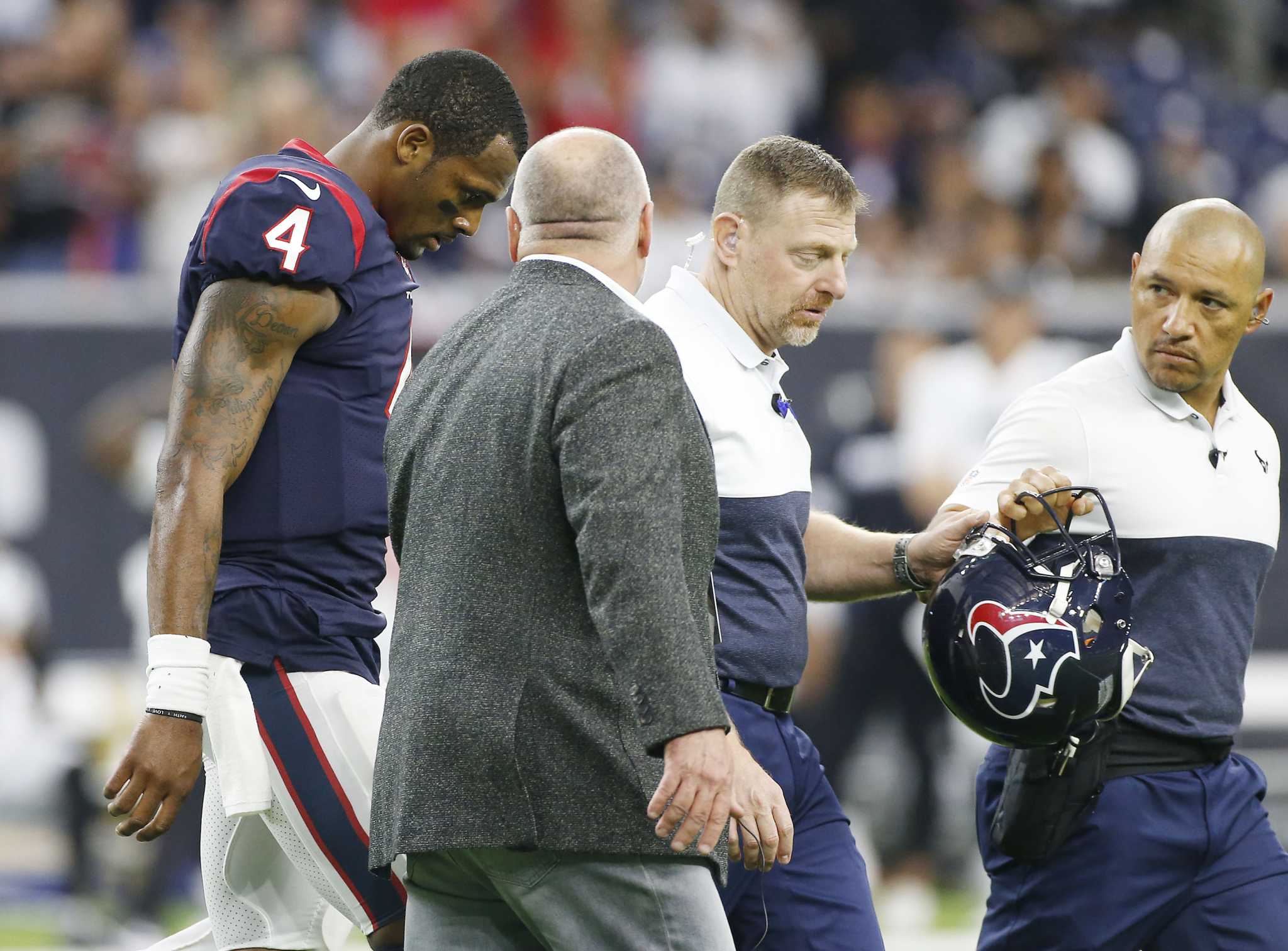 Texans turning point Deshaun Watson kick to