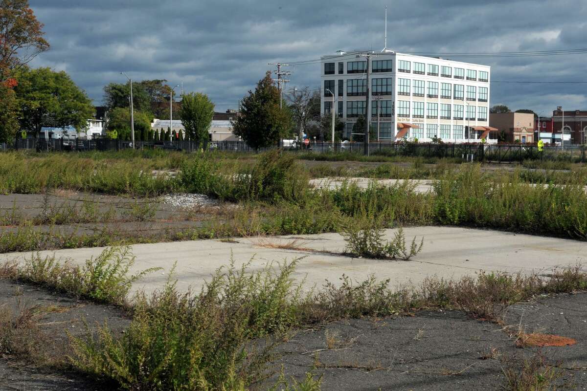 The former Harvey Hubbell property on Bridgeport’s West Side is the proposed site of the new Bassick High School, in Bridgeport, Conn. Oct. 17, 2019.
