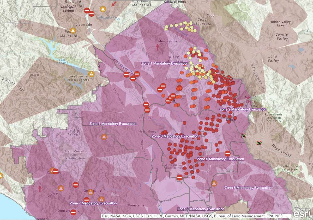 Maps Kincade Fire Explodes To 5 Times The Size Of Manhattan