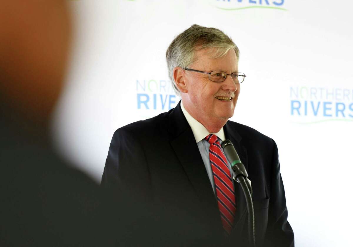 William Gettman, chief executive officer of Northern Rivers Family of Services, speaks during a ribbon cutting the mark the completion of a new $10 million Behavioral Health Care Center on Thursday, Sept. 26, 2019, in Albany, N.Y. (Will Waldron/Times Union)