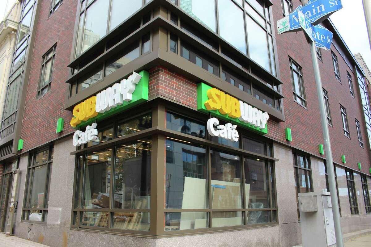A new Subway Cafe appears to be opening in Downtown Bridgeport on the corner of Main and State streets.