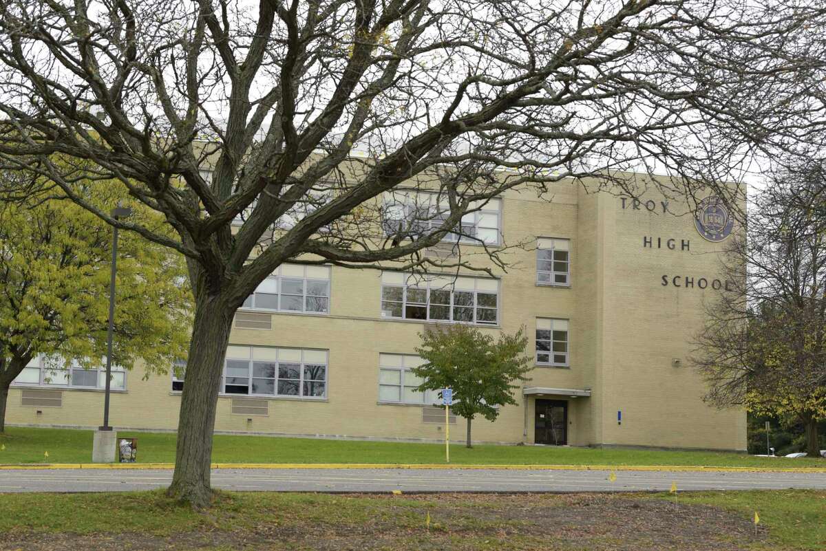 A view of Troy High School on Monday, Oct. 28, 2019, in Troy, N.Y. (Paul Buckowski/Times Union)