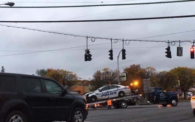 Colonie police car involved in crash