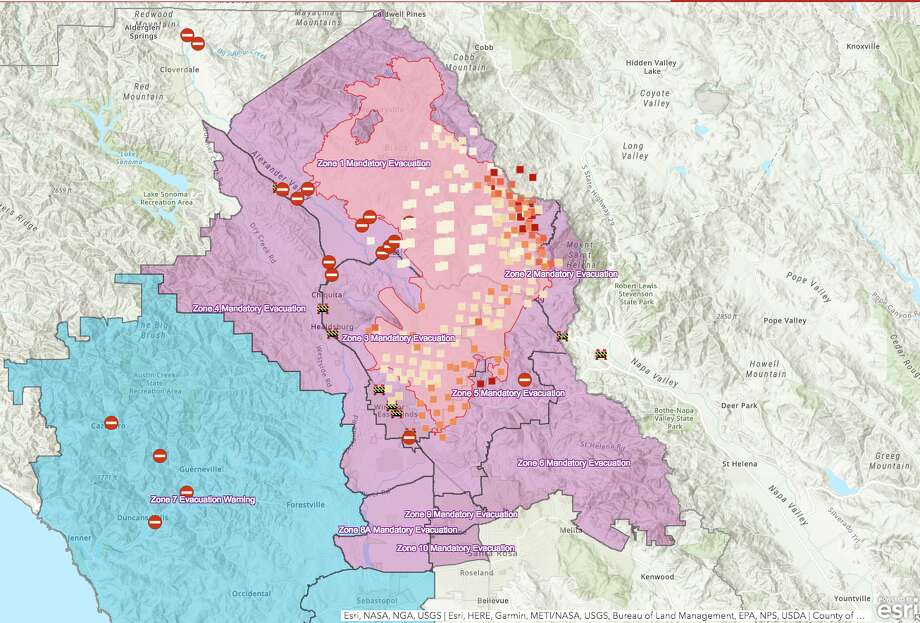 Maps: Kincade Fire continues to burn in Sonoma County - SFGate