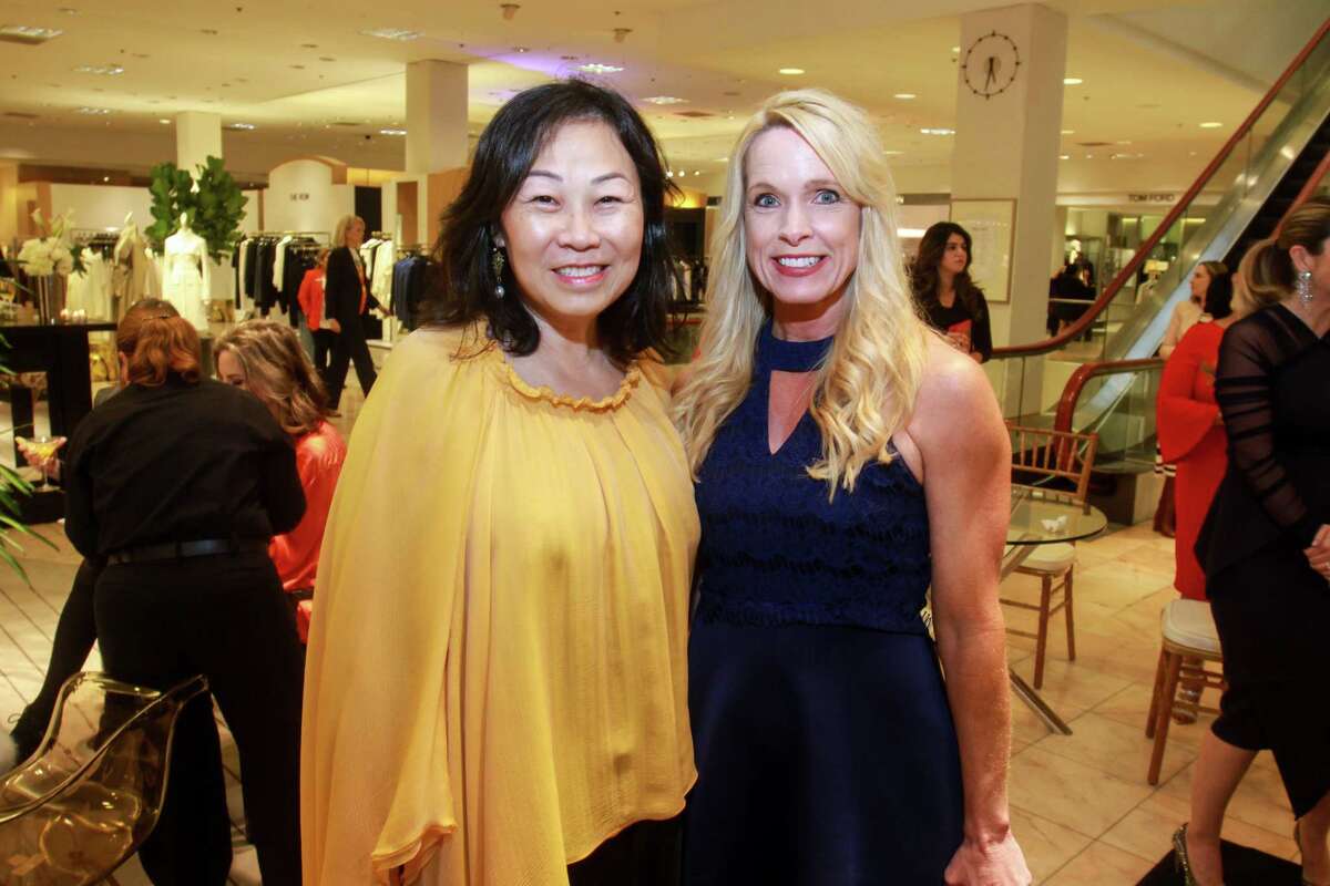 Grace Lynn, left, and Sandy Payton at the Houston Chronicle Best Dressed Announcement Party at Neiman Marcus on October 29, 2019.