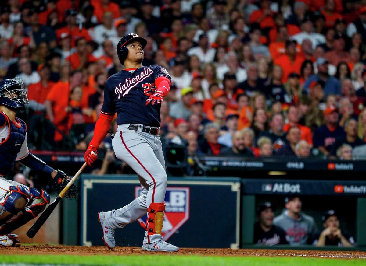 World Series: Alex Bregman, Juan Soto homer and take bat to first