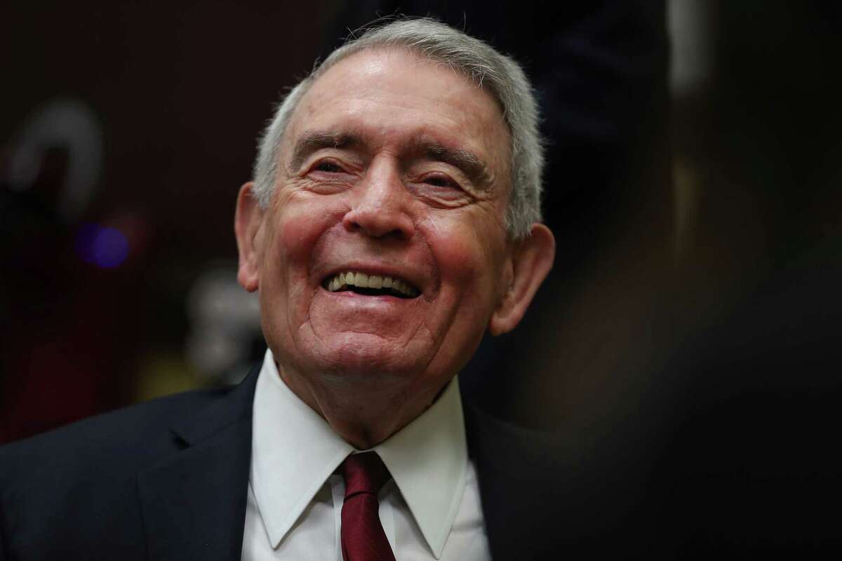 Broadcast journalist Dan Rather returned to his old high school, Heights High School, formerly called Reagan Tuesday, Oct. 29, 2019, in Houston.