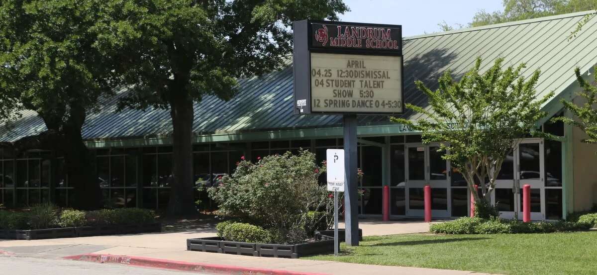 Landrum Middle School in Spring Branch ISD is located at 2200 Ridgecrest Drive in Houston.