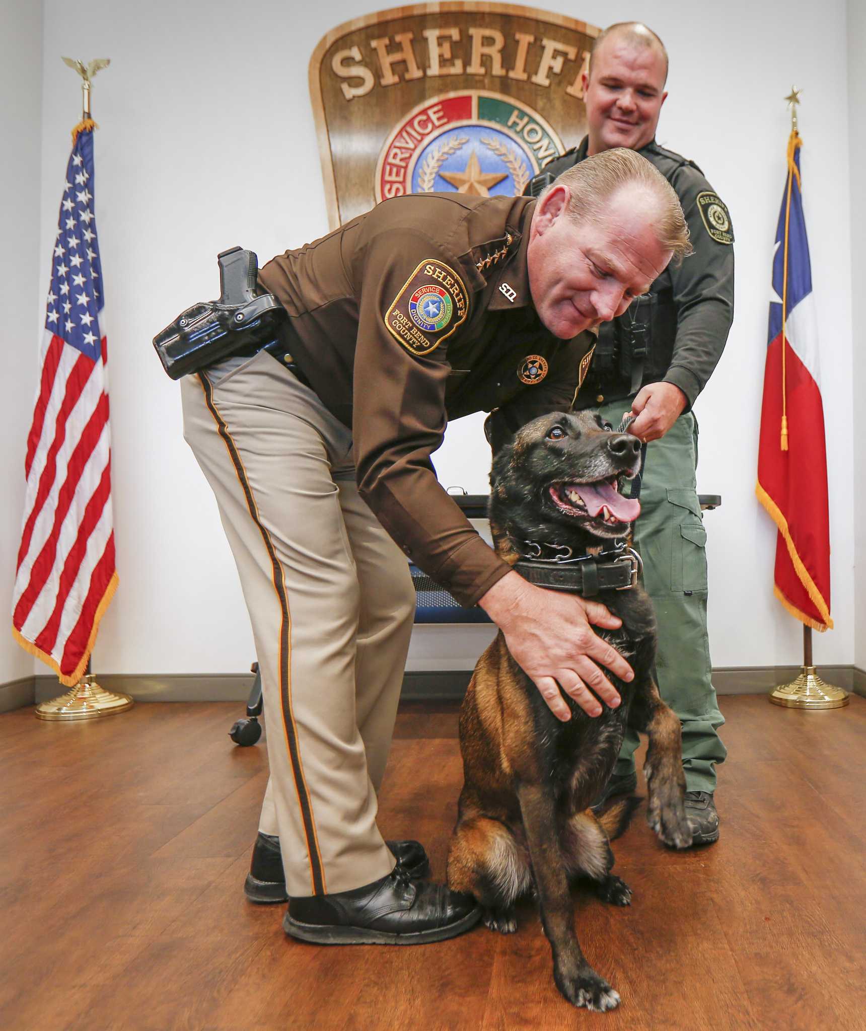 Beloved K9 officers, Rudy and Kaja, retire from Fort Bend County