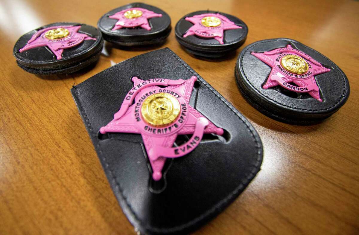 The Montgomery County Sheriff’s Office wore pink badges through October in support of Breaast Cancer Awareness Month. The badges were paid for by the wearers of the badge and a portion of the proceeds was donated to the National Breast Cancer Foundation.