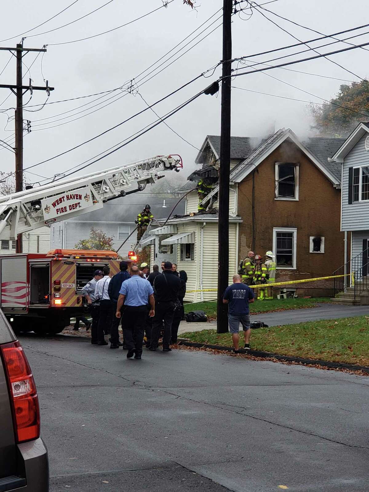 Two-alarm fire in West Haven