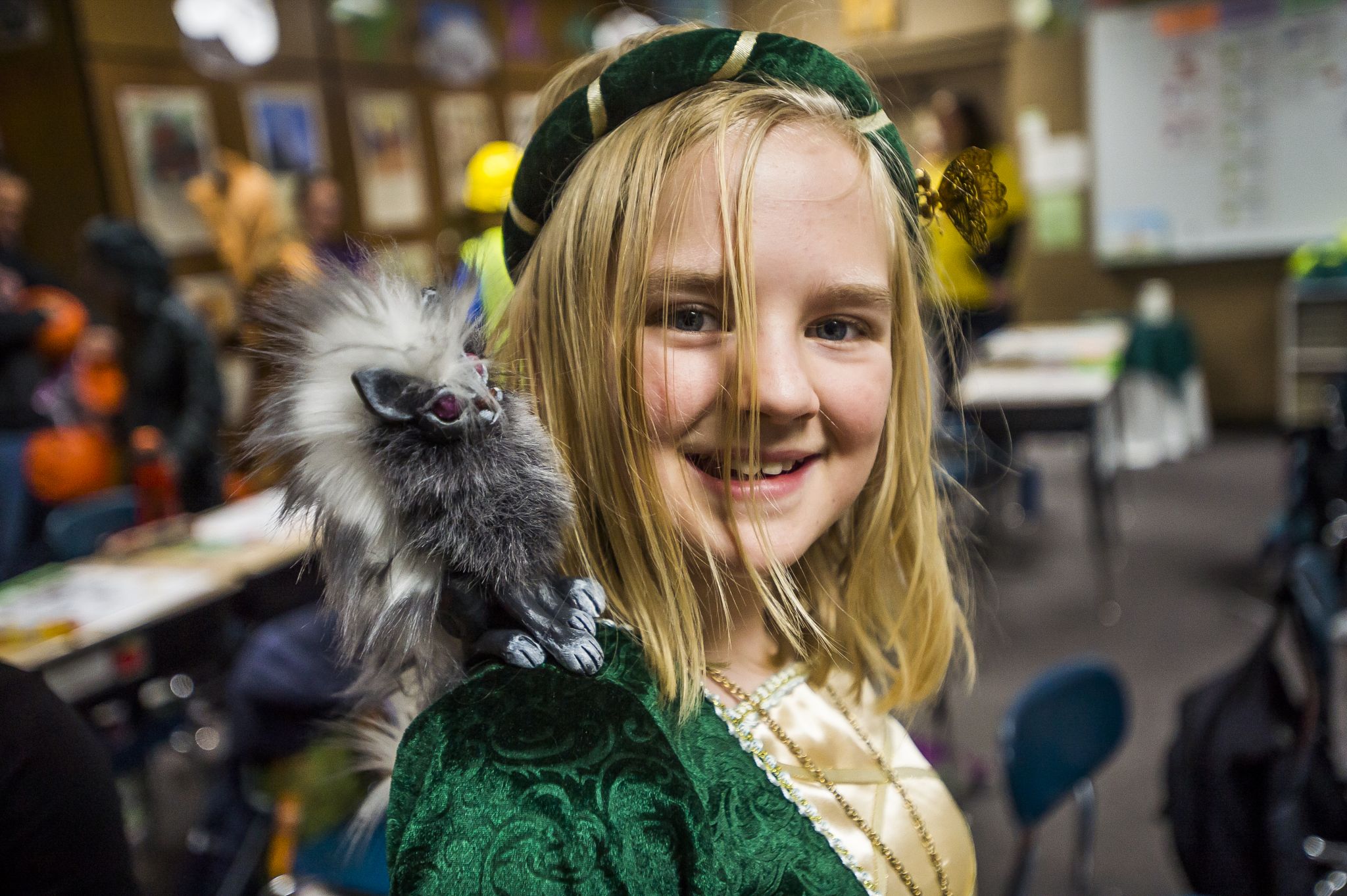 St. Brigid Catholic School students go trickortreating indoors Oct