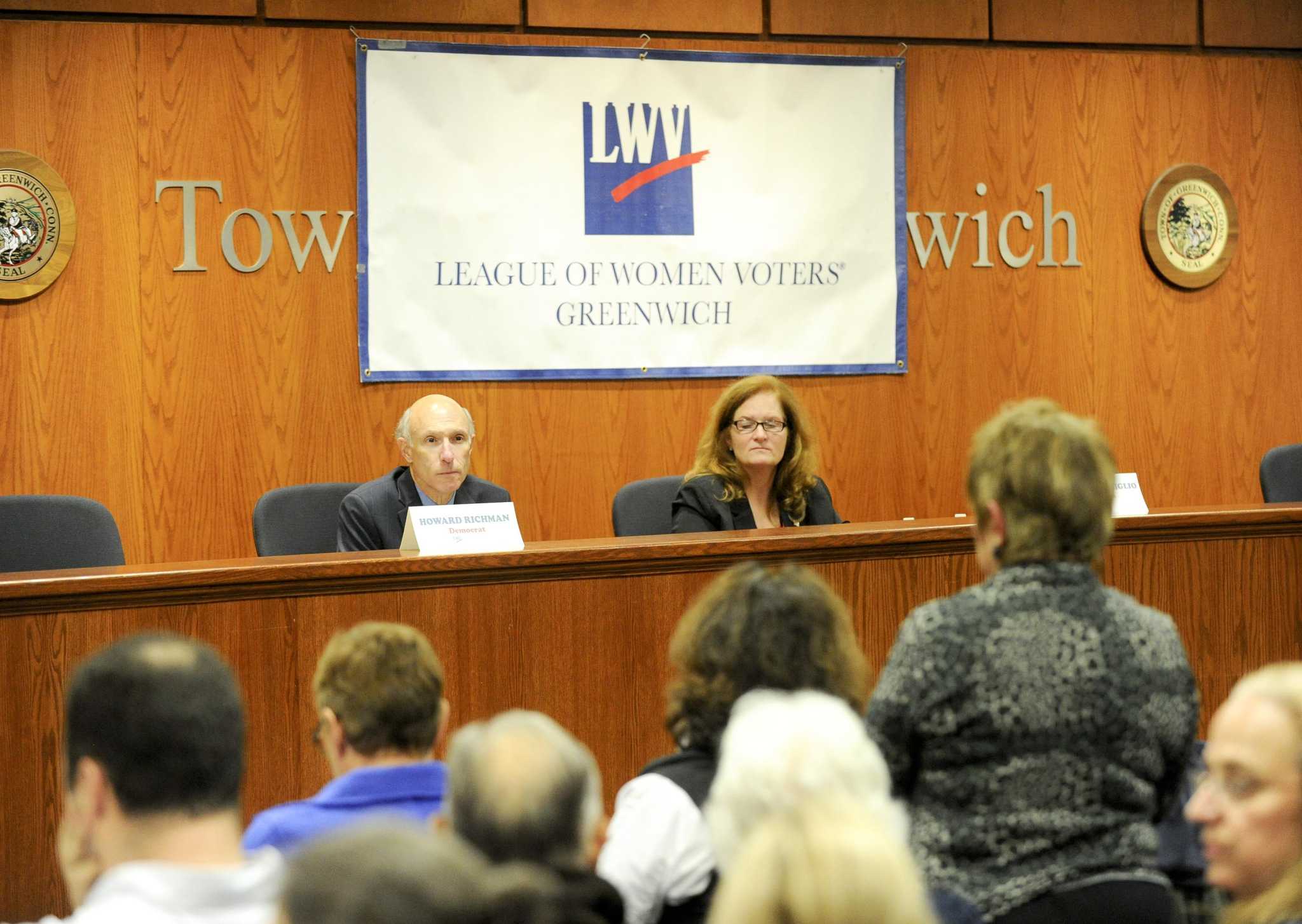 Greenwich tax collector debate shows split on delinquent property taxes