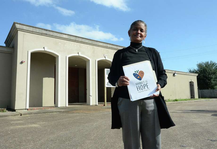 Carolyn Fernandez president of Catholic Charities of Southeast Texas said she hopes for the organization to purchase the building on 11th Street to start the Market to Hope food pantry. Catholic Charities hopes the Market to Hope project will help supplement food needs in Beaumont's 77703 zip code. Photo taken Monday, 10/28/19 Photo: Guiseppe Barranco/The Enterprise, Photo Editor / Guiseppe Barranco ©