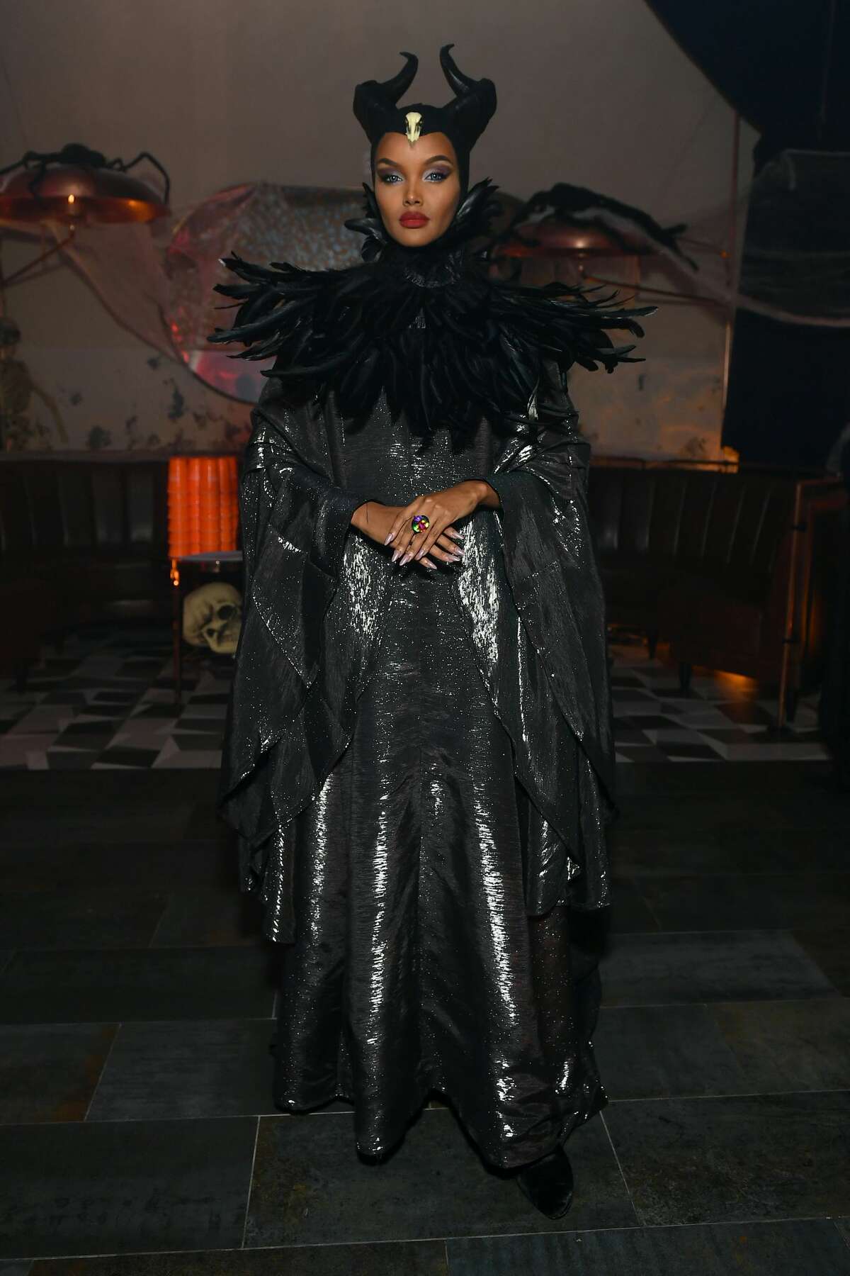 Halima Aden attends Heidi Klum's 20th Annual Halloween Party presented by Amazon Prime Video and SVEDKA Vodka at CathÃ©drale New York on October 31, 2019 in New York City. (Photo by Mike Coppola/Getty Images for Heidi Klum)