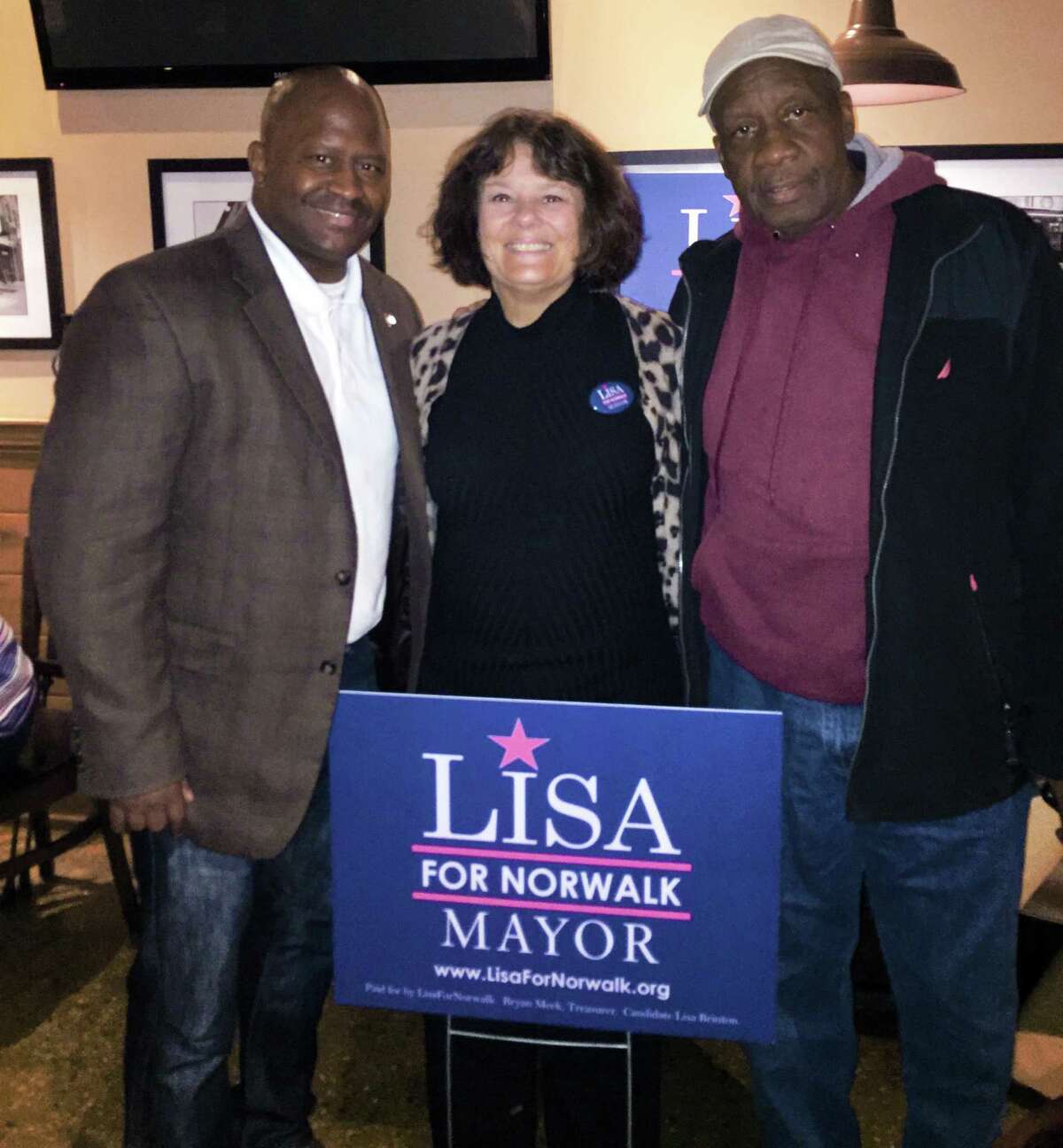 Two Democrats - state Rep. Travis Simms, D-140, and Common Council member Ernie Dumas - endorsed unaffiliated candidate Lisa Brinton for mayor.