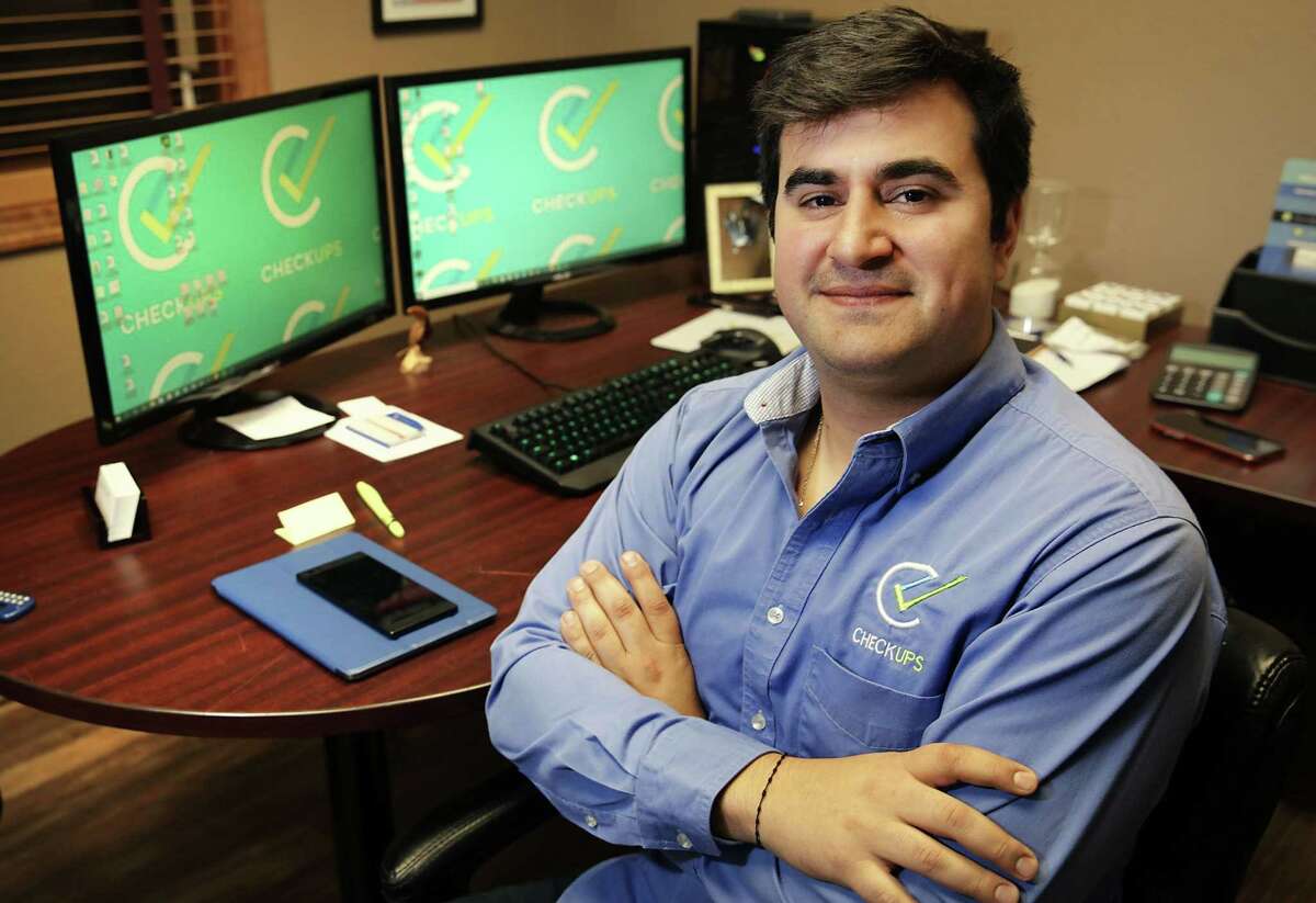Enrique Pavlioglou, who launched Checkups in 2017 and participated in the Geekdom program for startups this year and won $20,000 from the Tech Fuel business pitch competition.
