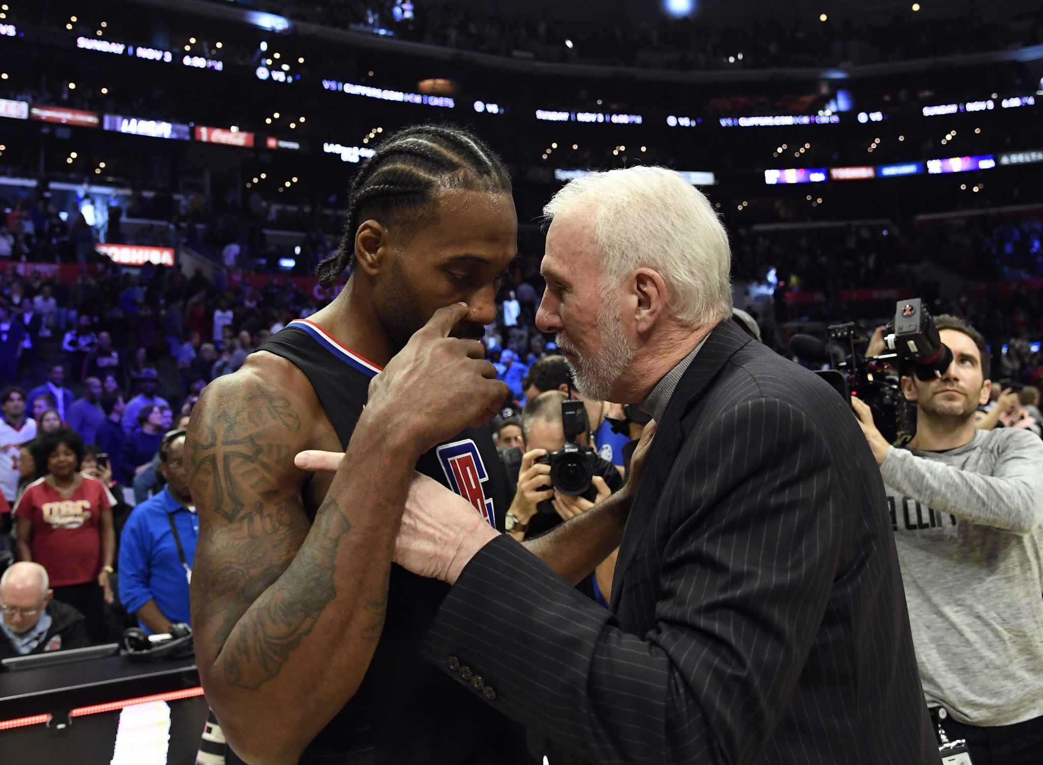 kawhi leonard gregg popovich