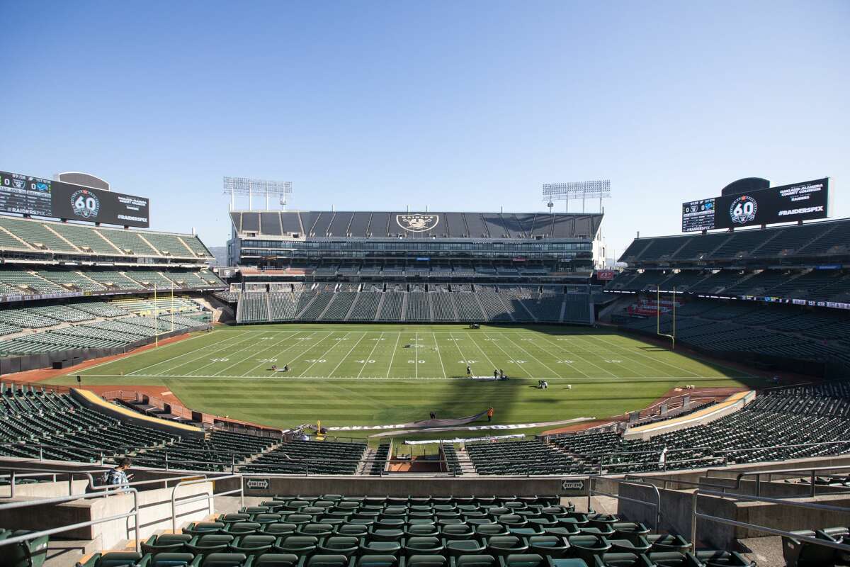 FILE - A group of business owners are seeking to bring bring an NFL franchise back to Oakland at the site of the Oakland-Alameda County Coliseum.