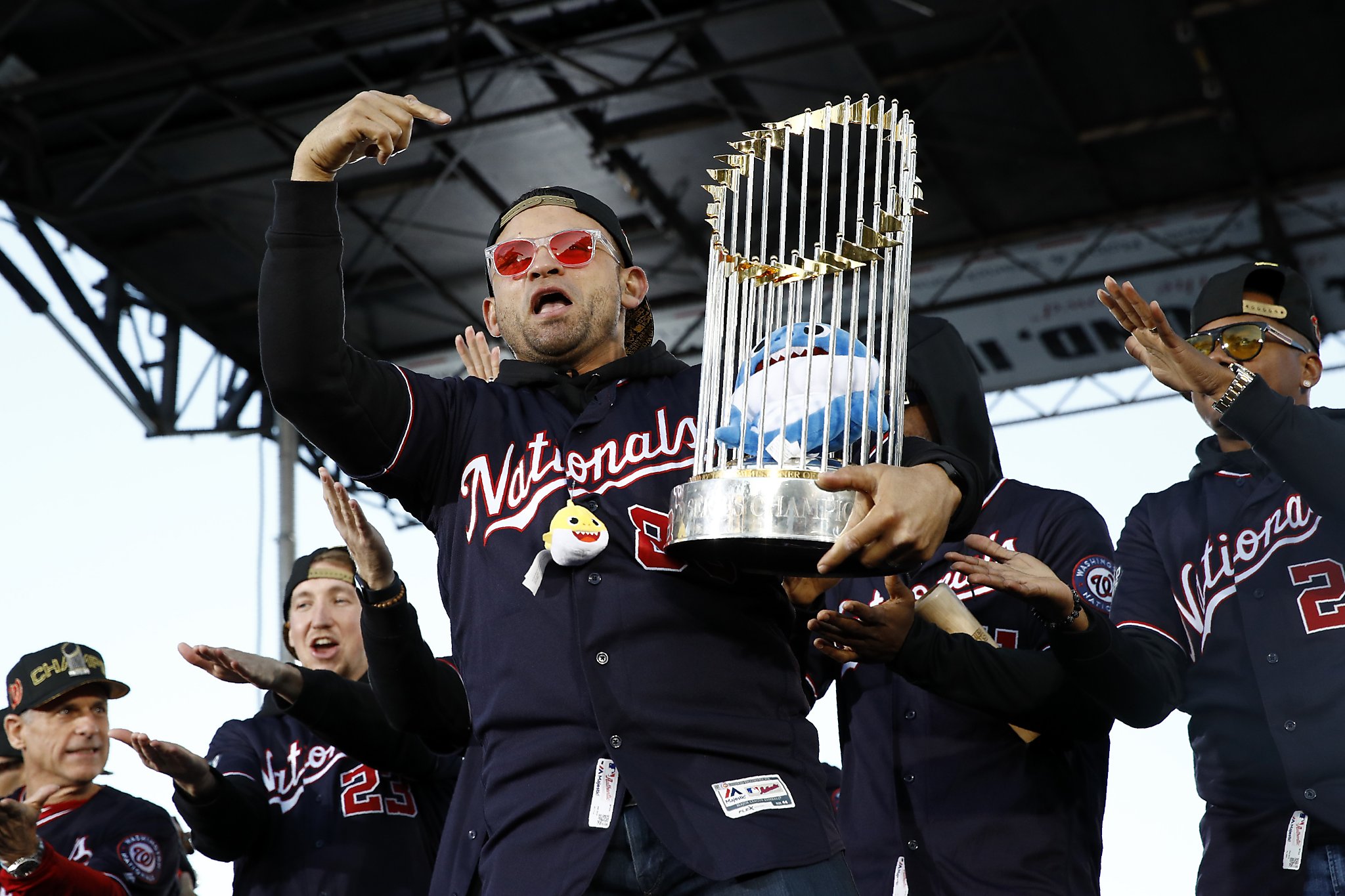 Washington Nationals Fans at the Parade in Washington DC Editorial