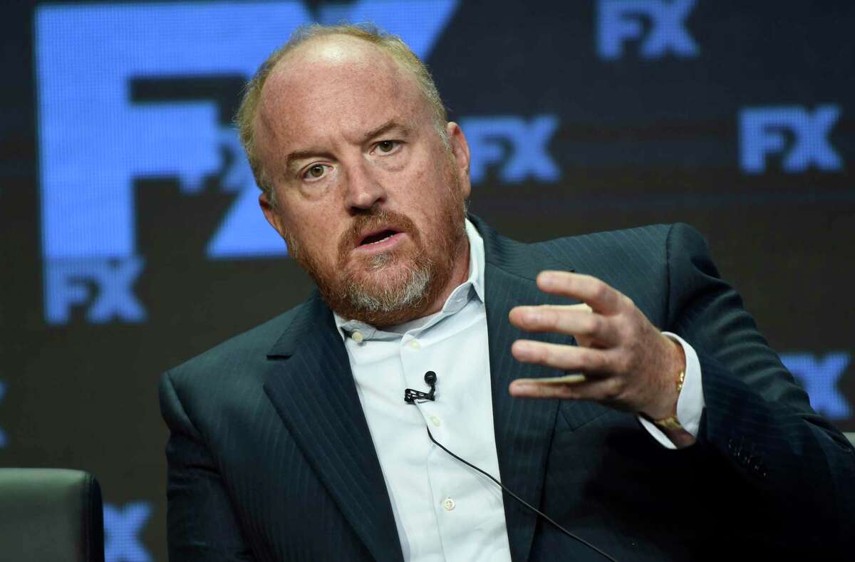 FILE- In this Aug. 9, 2017, file photo, Louis C.K., co-creator/writer/executive producer, participates in the "Better Things" panel during the FX Television Critics Association Summer Press Tour at the Beverly Hilton in Beverly Hills, Calif. Audio has emerged of Louis C.K. apparently mocking the students-turned-activists from the Parkland, Florida school shooting. The sound-only recording was posted Sunday, Dec. 30, 2018 in a since-removed YouTube video that said it was from a Dec. 16 standup set at a Levittown, N.Y. comedy club. (Photo by Chris Pizzello/Invision/AP, File)
