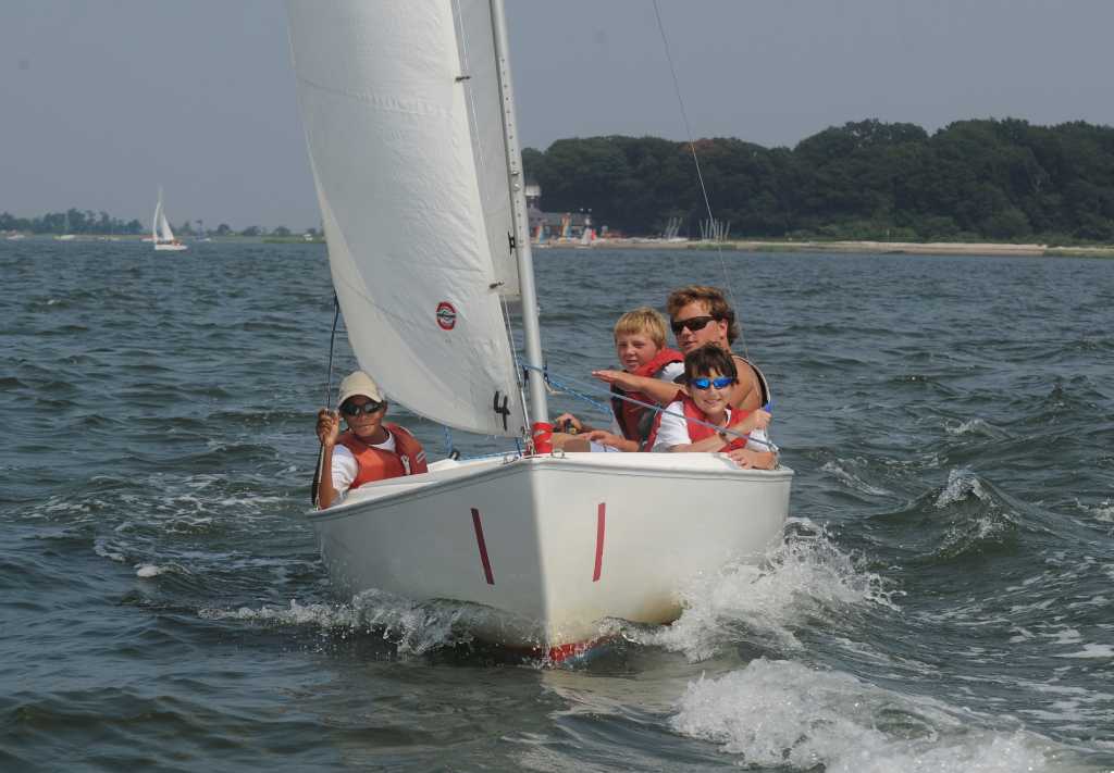Young mariners take to the water at the Point